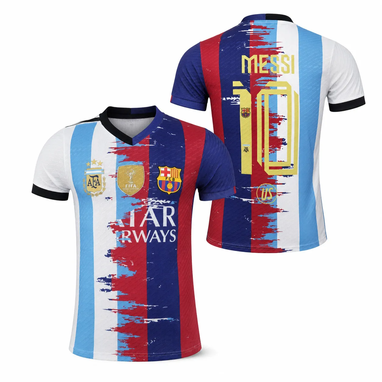 Camiseta de fútbol de Messi, edición especial – Kit de aficionado con el icónico número 10 y nombre del jugador. (Copia)