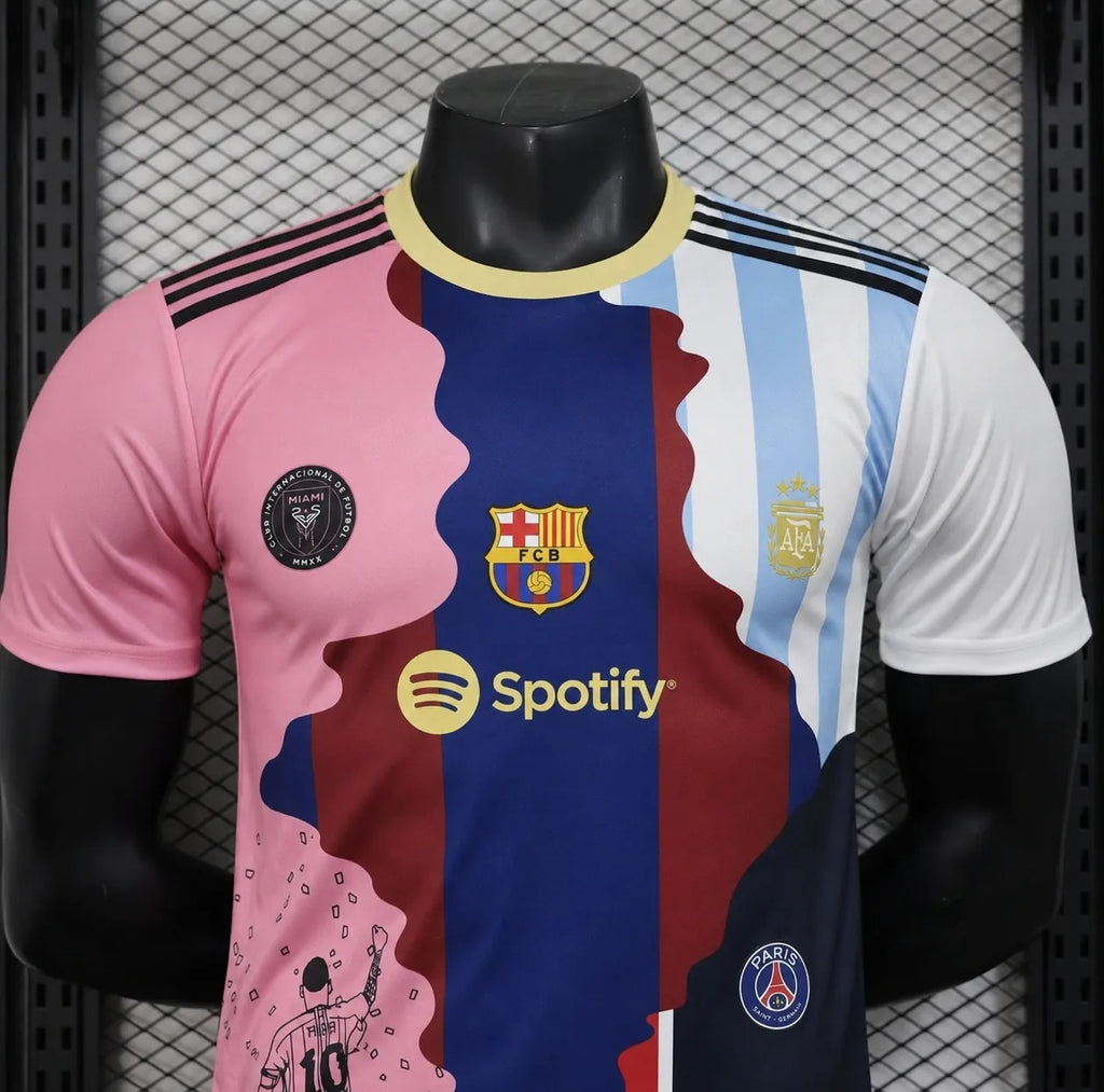 Camiseta de fútbol de Messi, edición especial – Kit de aficionado con el icónico número 10 y nombre del jugador. (Copia)